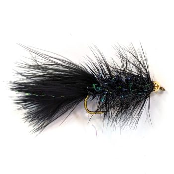 Mohair Micro Leech – Black / Blue Bead – Little Fort Fly and Tackle