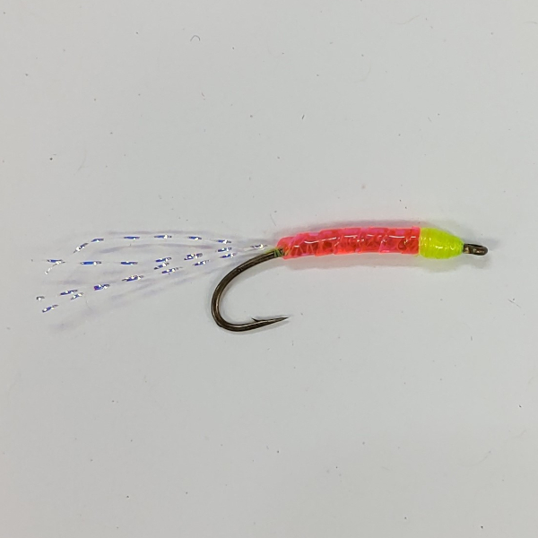 Kokanee Handlebar – Fl. Pink / Chartreuse Head – Little Fort Fly and Tackle
