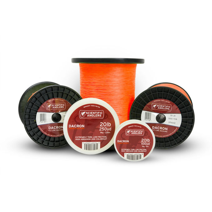 Scientific Anglers Fly Line Backing - Dacron Orange, 30Lb/100Yd